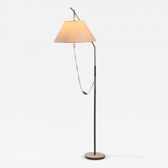  J T Kalmar Kalmar Lighting Kalmar black and white adjustable floor lamp Austria 1950s - 2922139