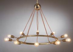  J T Kalmar Kalmar Lighting Kalmar brass ring chandelier - 3672042