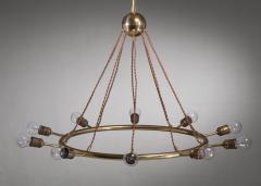  J T Kalmar Kalmar Lighting Kalmar brass ring chandelier - 3672044