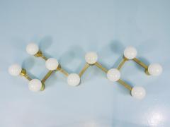  J T Kalmar Kalmar Lighting Large Sciolari Style ZigZag Brass Ceiling Lamp Wall Light Austria 1970s - 4406477