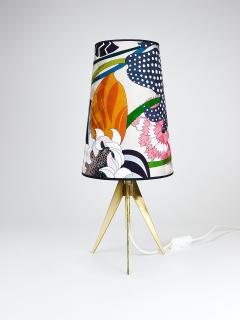  J T Kalmar Kalmar Lighting Missoni x Kalmar Vienna Adjustable Brass Tripod Table Side Lamp Austria 1950s - 4306603