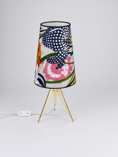  J T Kalmar Kalmar Lighting Missoni x Kalmar Vienna Adjustable Brass Tripod Table Side Lamp Austria 1950s - 4306614