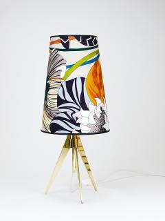  J T Kalmar Kalmar Lighting Missoni x Kalmar Vienna Adjustable Brass Tripod Table Side Lamp Austria 1950s - 4306615