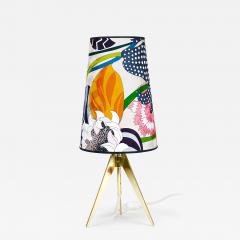 J T Kalmar Kalmar Lighting Missoni x Kalmar Vienna Adjustable Brass Tripod Table Side Lamp Austria 1950s - 4307028