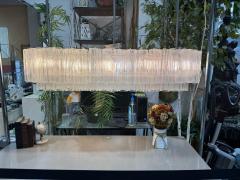  J T Kalmar Kalmar Lighting Monumental Kalmar Textured Murano Glass Tronchi Tube Chandelier Mid Century - 4159859