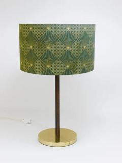  J T Kalmar Kalmar Lighting Pair J T Kalmar Brass Leather Mid Century Table or Side Lamps Austria 1960s - 4064814