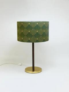  J T Kalmar Kalmar Lighting Pair J T Kalmar Brass Leather Mid Century Table or Side Lamps Austria 1960s - 4064874