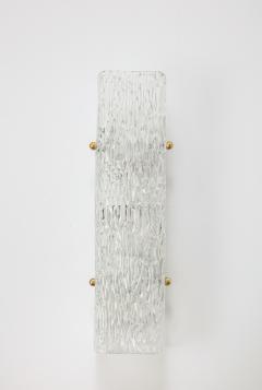  J T Kalmar Kalmar Lighting Pair of Kalmar Chiseled Ice Sconces - 2715534