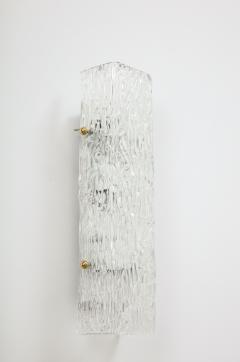  J T Kalmar Kalmar Lighting Pair of Kalmar Chiseled Ice Sconces - 2715535