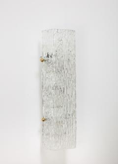  J T Kalmar Kalmar Lighting Pair of Kalmar Chiseled Ice Sconces - 2715536