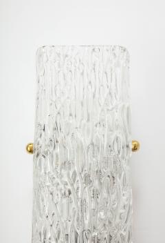  J T Kalmar Kalmar Lighting Pair of Kalmar Chiseled Ice Sconces - 2715539