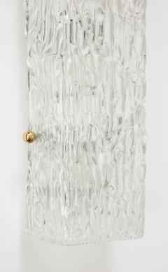  J T Kalmar Kalmar Lighting Pair of Kalmar Chiseled Ice Sconces - 2715543