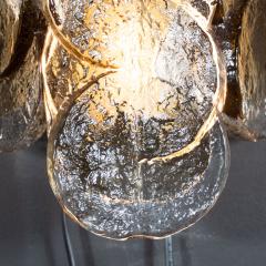  J T Kalmar Kalmar Lighting Pair of Mid Century Modern Glass Sconces in a Smoked Quartz Hue by J T Kalmar - 1539815