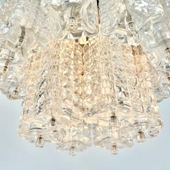  J T Kalmar Kalmar Lighting Small Austrian Mid Century Modern Chandelier Pendant by Kalmar Three Tier - 3364309