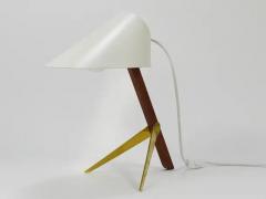  J T Kalmar Kalmar Lighting Two J T Kalmar Vienna Billy TL White Mid Century Table Desk Lamps Austria - 4067261