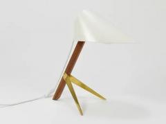  J T Kalmar Kalmar Lighting Two J T Kalmar Vienna Billy TL White Mid Century Table Desk Lamps Austria - 4067264