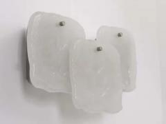  J T Kalmar Kalmar Lighting Up to 4 Kalmar Vienna Frosted Ice Glass Panel Sconces Modernist Wall Lamps 1960s - 4051979