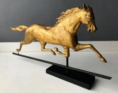  J W Fiske Company An Antique Gilt Running Horse Weather Vane attributed to J W Fiske - 860745