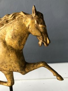  J W Fiske Company An Antique Gilt Running Horse Weather Vane attributed to J W Fiske - 860754