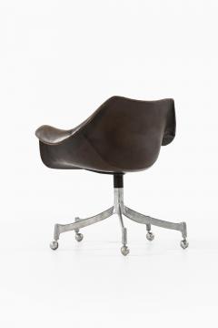  J rgen Lund Ole Larsen Office Chair in Aluminum and Leather by J rgen Lund Ole Larsen 1960s - 4507746