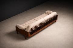  JD M veis e Decora es Four Seat Sofa in Brazilian Rosewood with Sculpted Back JD Moveis 1960s - 4571606