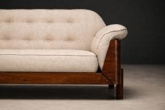  JD M veis e Decora es Four Seat Sofa in Brazilian Rosewood with Sculpted Back JD Moveis 1960s - 4571607