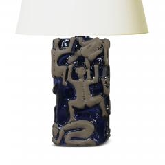  JIE Keramik Pair of Table Lamps with Climbing Figures by Sys Marstrand for JIE Keramik - 3550297