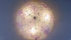  JL Light Style Amethyst flowers basket Murano glass flush mount - 4300719