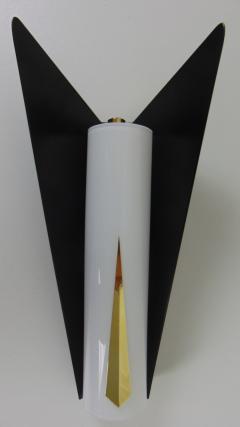  JL Light Style Butterfly white black Murano glass wall sconce - 4298105