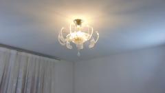  JL Light Style Clear rugiada Murano glass flush mount - 4300791