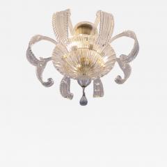  JL Light Style Clear rugiada Murano glass flush mount - 4455652