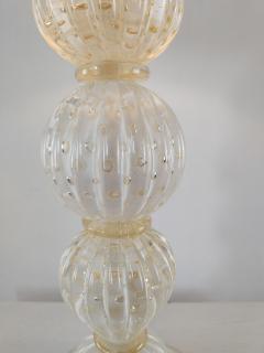  JL Light Style Diamond 1 White and Gold Murano glass Table Lamp - 4303696
