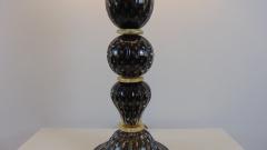  JL Light Style Diamond 3 Black and gold Murano glass table lamp - 4303799