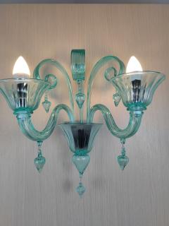  JL Light Style Drops green classic Murano glass wall sconce - 4297643