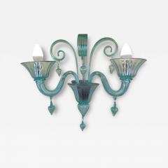  JL Light Style Drops green classic Murano glass wall sconce - 4449504