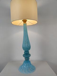  JL Light Style Ellipse Turquoise gold Murano glass table lamp - 4303956