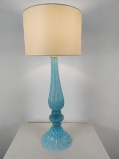  JL Light Style Ellipse Turquoise gold Murano glass table lamp - 4303958