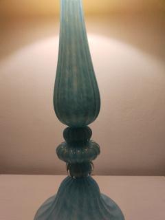  JL Light Style Ellipse Turquoise gold Murano glass table lamp - 4303962