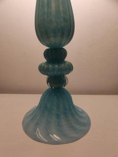  JL Light Style Ellipse Turquoise gold Murano glass table lamp - 4303963