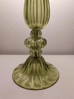  JL Light Style Ellipse green Murano glass table lamp - 4303984