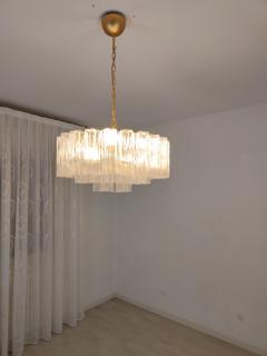  JL Light Style Flat shape clear Murano glass tronchi chandelier - 4294280