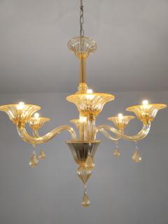  JL Light Style Gocce amber Murano glass chandelier - 4296436