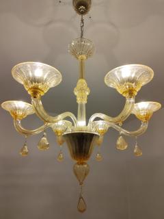  JL Light Style Gocce amber Murano glass chandelier - 4296437