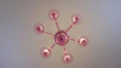  JL Light Style Gocce pink Murano glass chandelier - 4295428