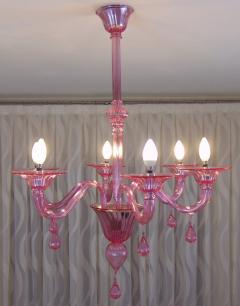  JL Light Style Gocce pink Murano glass chandelier - 4295434
