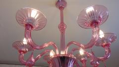  JL Light Style Gocce pink Murano glass chandelier - 4295435