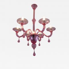  JL Light Style Gocce pink Murano glass chandelier - 4419391