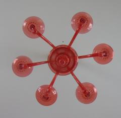  JL Light Style Gocce red Murano glass chandelier - 4296445