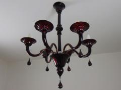  JL Light Style Gocce venetian red Murano glass chandelier - 4296429