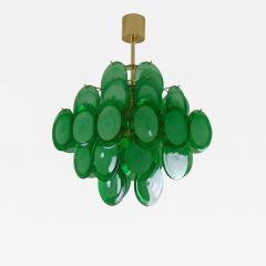  JL Light Style Green Murano glass discs chandelier in square shape - 4351583